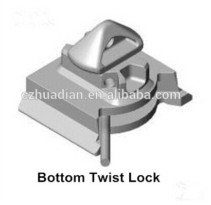 Galvanized dovetail twist lock